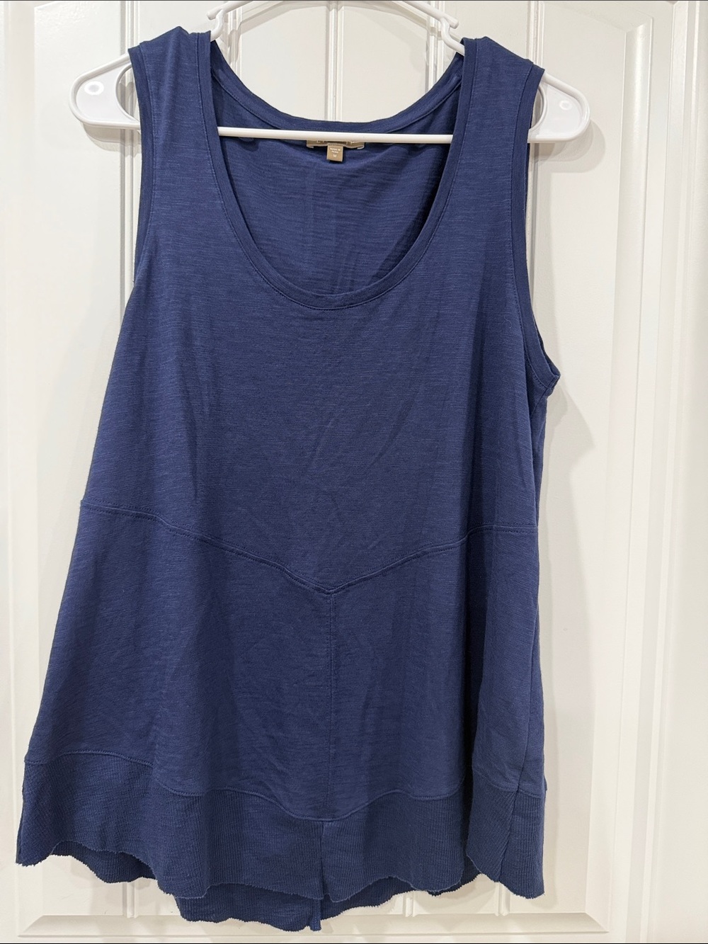 NWOT Lilla P Navy Blue Scoop Neck Sleeveless Tank